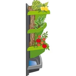 Juwel Vertical-Garden Aufbauelement Limette -Outsunny Geschäft 1465875000 prod 003