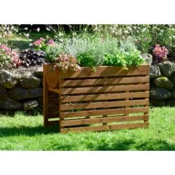 Dobar 58150e Doppelhochbeet Inkl. Pflanzfolie, 100 X 50 X 71 Cm -Outsunny Geschäft 1622613000 prod 006