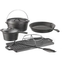 El Fuego AY 466 Dutch Oven Set, 7-teilig + 30€ Filial-Gutschein -Outsunny Geschäft 1648491000 prod 003