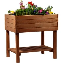 Dobar 58270e Hochbeet 80x60x80 Cm, Inkl. Ablageboden -Outsunny Geschäft 1716005000 prod 005