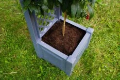 KHW Pflanzkasten Klein Mit Spalier, Grau -Outsunny Geschäft 1831104002 prod 004