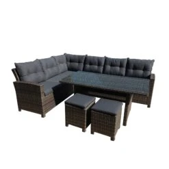 Greemotion Lounge Set Tessin,Alu,PE-Geflecht,5-tlg