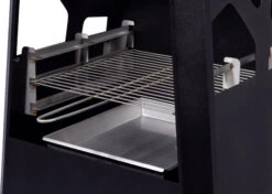 Dobar 35423 Metall-Gartenkamin Mit Grillrost Und Stauraum, Schwarz -Outsunny Geschäft 1938100000 prod 003