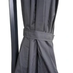 Deluxe Ampelschirm MCW-D14, Sonnenschirm, Rund Ø 3m Polyester Alu/Stahl 14kg ~ Anthrazit Ohne Ständer -Outsunny Geschäft 1975670003 prod 003