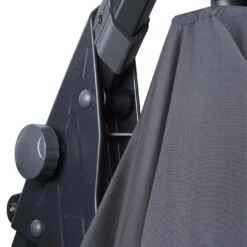 Deluxe Ampelschirm MCW-D14, Sonnenschirm, Rund Ø 3m Polyester Alu/Stahl 14kg ~ Anthrazit Ohne Ständer -Outsunny Geschäft 1975670003 prod 006