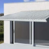 Elektrische Kassettenmarkise H122, Markise Vollkassette 4x3m ~ Polyester Grau/Weiß -Outsunny Geschäft 1975860002 prod 001