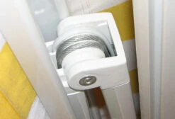 Elektrische Kassettenmarkise H122, Markise Vollkassette 4x3m ~ Polyester Grau/Weiß -Outsunny Geschäft 1975860002 prod 003