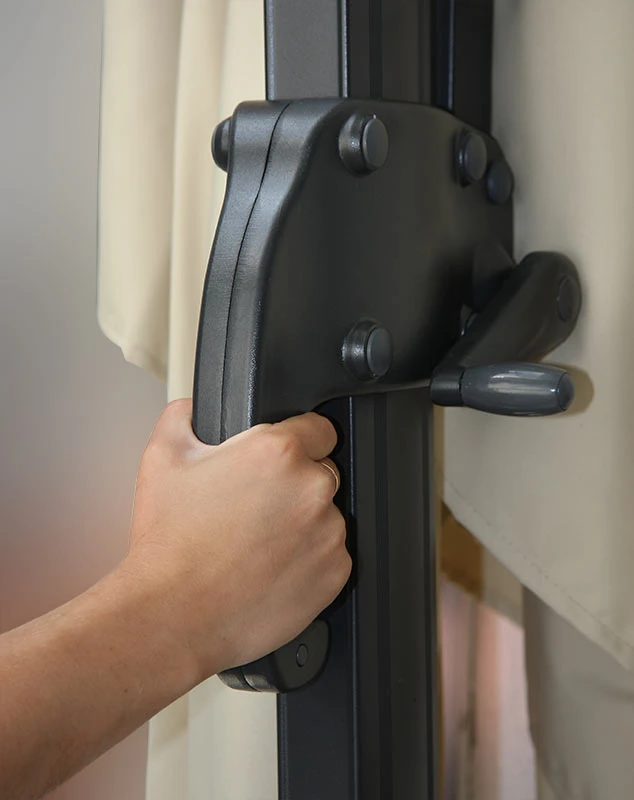 Gastronomie-Ampelschirm MCW-A96, Sonnenschirm, 3x3m (Ø4,24m) Polyester/Alu 23kg ~ Türkis Ohne Ständer 7 Gastronomie-Ampelschirm MCW-A96, Sonnenschirm, 3x3m (Ø4,24m) Polyester/Alu 23kg ~ Türkis Ohne Ständer – Bild 5