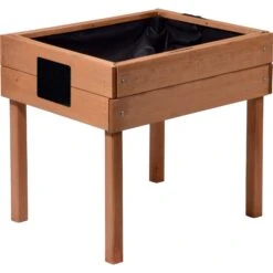 Dobar Kinderhochbeet Kreidetafel,braun