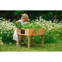 Dobar Kinderhochbeet Kreidetafel,braun -Outsunny Geschäft 2037442000 prod 003