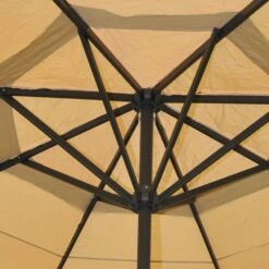 Sonnenschirm Carpi Pro, Gastronomie Marktschirm Ohne Volant Ø 5m Polyester/Alu 28kg ~ Creme Ohne Ständer 10 Sonnenschirm Carpi Pro, Gastronomie Marktschirm Ohne Volant Ø 5m Polyester/Alu 28kg ~ Creme Ohne Ständer -Outsunny Geschäft 2072373000 prod 003