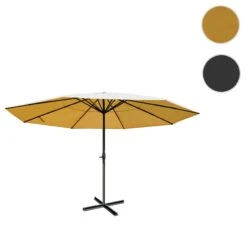 Sonnenschirm Carpi Pro, Gastronomie Marktschirm Ohne Volant Ø 5m Polyester/Alu 28kg ~ Creme Ohne Ständer 13 Sonnenschirm Carpi Pro, Gastronomie Marktschirm Ohne Volant Ø 5m Polyester/Alu 28kg ~ Creme Ohne Ständer -Outsunny Geschäft 2072373000 prod 006