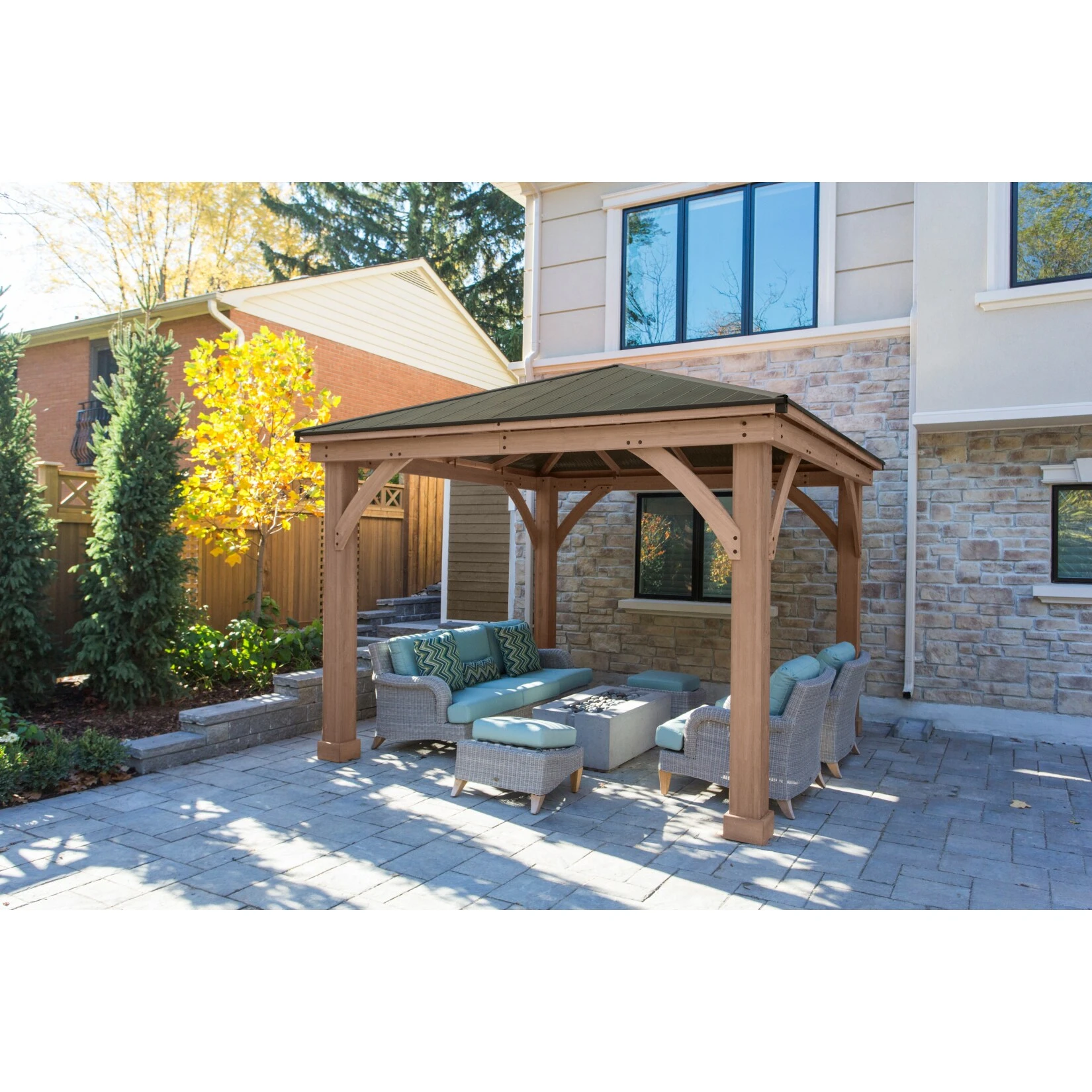 Westmann Holz Pavillon Devon 12x12 3 Westmann Holz Pavillon Devon 12x12