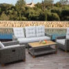 Gartengarnitur MCW-G28, Sitzgruppe Lounge-Set, Akazie Holz Halbrundes Rattan Verstellbar FSC ~ Grau, Kissen Hellgrau 1 Gartengarnitur MCW-G28, Sitzgruppe Lounge-Set, Akazie Holz Halbrundes Rattan Verstellbar FSC ~ Grau, Kissen Hellgrau -Outsunny Geschäft 2165591000 prod 001