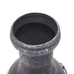 Terrassenofen MCW-F71, Feuerstelle Terrassenkamin Gartenkamin Gartenofen, Gusseisen 11,7kg 91x42x42cm -Outsunny Geschäft 2165634000 prod 004