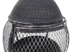 Terrassenofen MCW-F71, Feuerstelle Terrassenkamin Gartenkamin Gartenofen, Gusseisen 11,7kg 91x42x42cm -Outsunny Geschäft 2165634000 prod 005