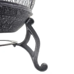 Terrassenofen MCW-F71, Feuerstelle Terrassenkamin Gartenkamin Gartenofen, Gusseisen 11,7kg 91x42x42cm -Outsunny Geschäft 2165634000 prod 006