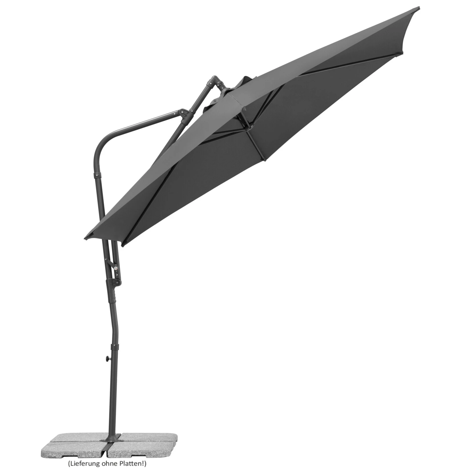 Schneider® Schneider Ampelschirm Genua, Ca. 300 Cm, Anthrazit 4 Schneider® Schneider Ampelschirm Genua, Ca. 300 Cm, Anthrazit – Bild 2