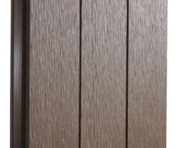 WPC-Sichtschutz Savoie, Zaun Windschutz, Alu-Pfosten Zum Einbetonieren ~ Erweiterungselement Schmal, 95cm Braun -Outsunny Geschäft 2236276002 prod 004