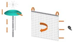 KHW-Tomatenhut-Set Mit Pflanztopf -Outsunny Geschäft 2276973000 prod 006