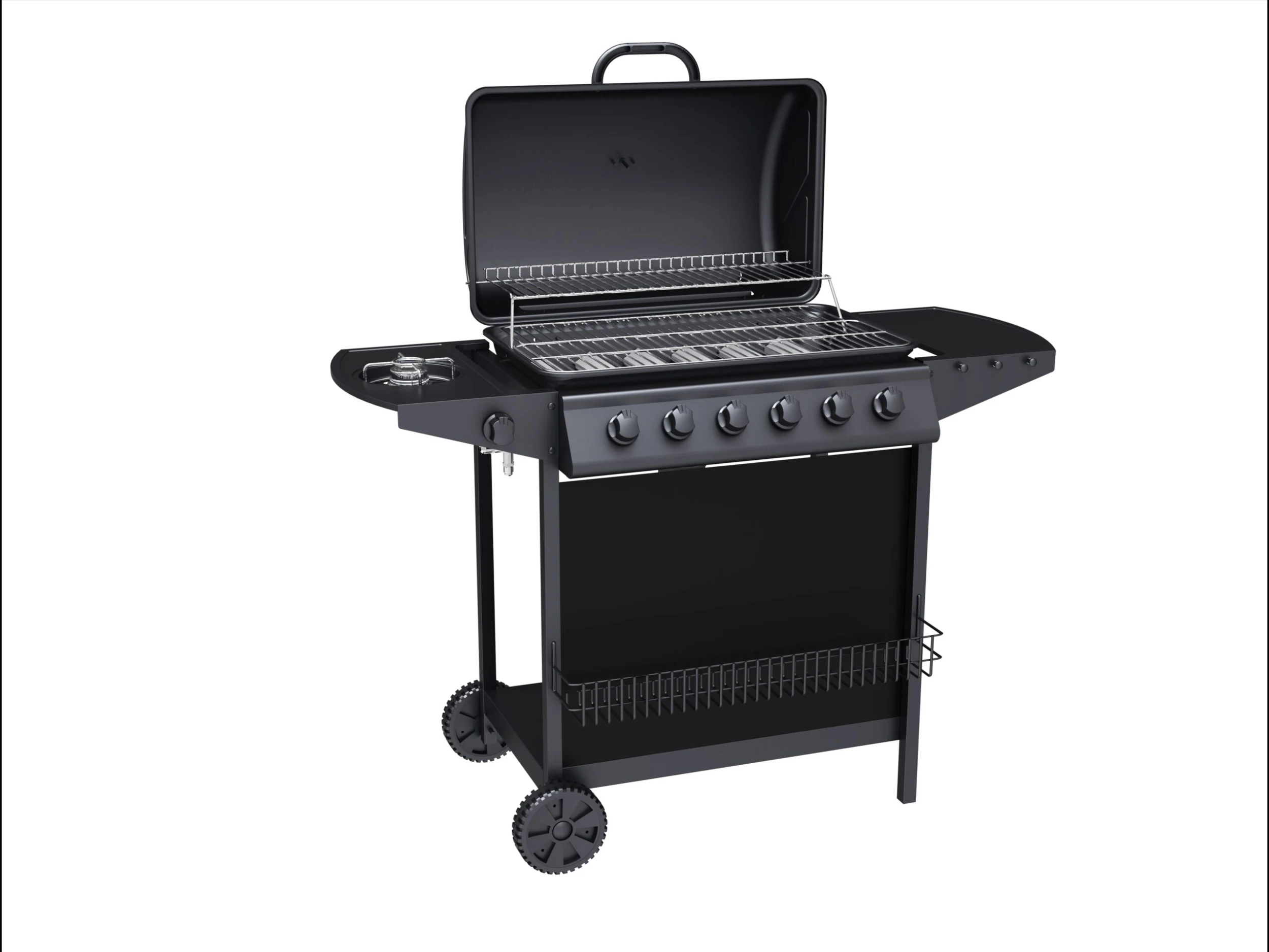 Tepro Gasgrill Hampton 6 - 6 Brenner Mit Seitenkocher 4 Tepro Gasgrill Hampton 6 - 6 Brenner Mit Seitenkocher – Bild 2