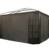 Sojag Pavillon Savino 12x14 Vorhänge Seitenteile Dunkelgrau -Outsunny Geschäft 2307403000 prod 001