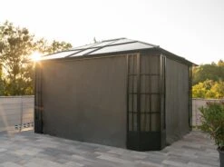 Sojag Pavillon Savino 12x14 Vorhänge Seitenteile Dunkelgrau -Outsunny Geschäft 2307403000 prod 002