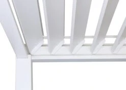 Pergola MCW-J32, Garten Lamellen-Pavillon, 11cm-Alu-Gestell 4x3m ~ Weiß -Outsunny Geschäft 2353629005 prod 003