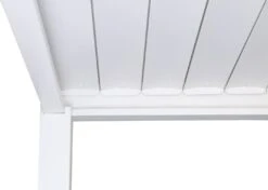 Pergola MCW-J32, Garten Lamellen-Pavillon, 11cm-Alu-Gestell 4x3m ~ Weiß -Outsunny Geschäft 2353629005 prod 004