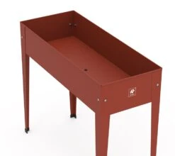 Herstera Garden Stahl Hochbeet Urban Rot 100x40x84 Cm -Outsunny Geschäft 2475005000 prod 002