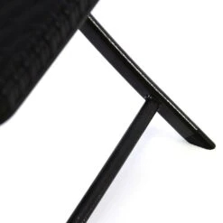 VCM Klappstuhl 2er Set Schwarz In Rattan-Optik Gartenstuhl Balkonstuhl 80 X 40 Cm -Outsunny Geschäft 8600043100 915653 prod 003