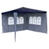 VCM Pavillon 3x3 M In Blau Weiß PE Plane 2 Seitenteile Partyzelt Gartenzelt Zelt -Outsunny Geschäft 8600043100 915688 prod 001
