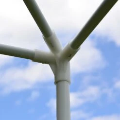 VCM Pavillon 3x3 M In Blau Weiß PE Plane 2 Seitenteile Partyzelt Gartenzelt Zelt -Outsunny Geschäft 8600043100 915688 prod 006