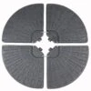 VCM Sonnenschirmständer Platten Schirmständer Sonnenschirmfuss Kunststoff Beschwerungsplatten Befüllbar -Outsunny Geschäft 8600043100 917591 prod 001