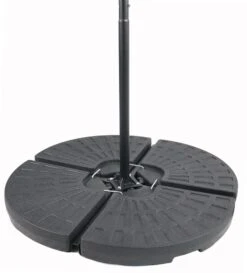 VCM Sonnenschirmständer Platten Schirmständer Sonnenschirmfuss Kunststoff Beschwerungsplatten Befüllbar -Outsunny Geschäft 8600043100 917591 prod 004