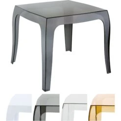 CLP Design-Kunststofftisch QUEEN I Pflegeleichter Quadratischer Beistelltisch I Wetterbeständiger Outdoor-Tisch -Outsunny Geschäft 8600246500 10198701 prod 003