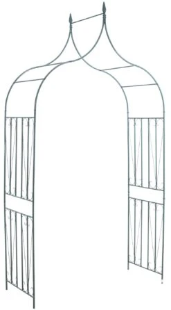 CLP 60er Rosenbogen | Geschwungener Eisen-Rosenbogen I Torbogen Aus Metall Mit Verzierungen