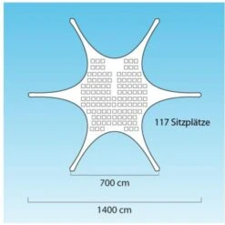 CLP Sternzelt 14M | XL-Sternzelt Für Den Garten I Event-Zelt Mit 14 Meter Durchmesser I Überdachten Zeltfläche Von Ca. 40 M² I In Vielen Farben -Outsunny Geschäft 8600246500 1611502 prod 005