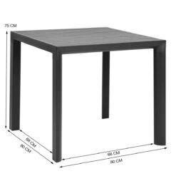 Grasekamp Gartentisch Sol Aus Pulverbeschichtetem Aluminium - Anthrazit 11 Grasekamp Gartentisch Sol Aus Pulverbeschichtetem Aluminium - Anthrazit -Outsunny Geschäft 8600280600 11963 prod 005