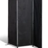 Grasekamp Stellwand 165x170 Cm Dreiteilig - Schwarz - Paravent Raumteiler Trennwand Sichtschutz -Outsunny Geschäft 8600280600 47708 prod 001