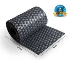 Grasekamp Sichtschutzstreifen 255x19cm Grau - 2 Stk. -Outsunny Geschäft 8600280600 47905 prod 003