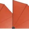 Grasekamp 2 Stück Balkonfächer Orange Premium 140 X 140 Cm Mit Wandhalterung Trennwand Sichtschutz -Outsunny Geschäft 8600280600 47968 prod 001