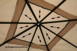 Grasekamp Pavillon Rimini Flex 3 X 3 M Beige Party Zelt Antik Garten -Outsunny Geschäft 8600280600 48310 prod 005