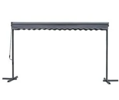 Grasekamp Stand Markise 3x4m Platingrau Mit Schutzhülle Terrassenüberdachung London -Outsunny Geschäft 8600280600 78013 prod 003