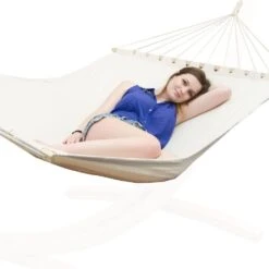 Doppel Hängematte Mit Gestell 200x120 Cm Garten Hängeliege Hängemattengestell -Outsunny Geschäft 8600295800 11811 prod 003