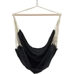 XXL Hängesessel 185x130cm Hängestuhl 2 Personen Hängesitz Bis 150kg Baumwolle Hängematte 360° Swifel -Outsunny Geschäft 8600295800 3343 prod 003