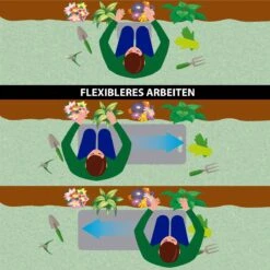 XL Kniematte Sitzpolster Kniekissen Kniepolster Kniebrett Grau Knieschutz -Outsunny Geschäft 8600295800 3830 prod 006