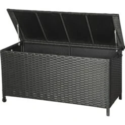 Kissenbox Kaplo Auflagenbox Polyrattan Gartenbox Auflagen Kissen Garten Truhe -Outsunny Geschäft 8600296500 28336 prod 004