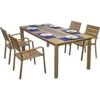 5tlg. Alu Tischgruppe Garten Sitzgruppe Lounge Set Gartenmöbel Sitzgarnitur -Outsunny Geschäft 8600296500 31748 prod 001