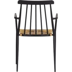 2x Evira Gartenstuhl Stapelbar Schwarz Polyrattan Garten Möbel Stuhl Sessel -Outsunny Geschäft 8600296500 34682 prod 003